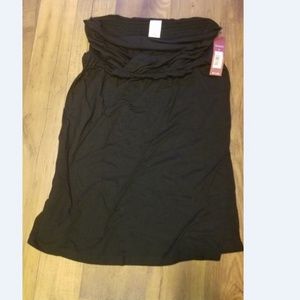 Marina Black strapless dress